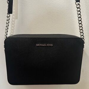 Michael Kors Black Crossbody Bag with Chain Strap